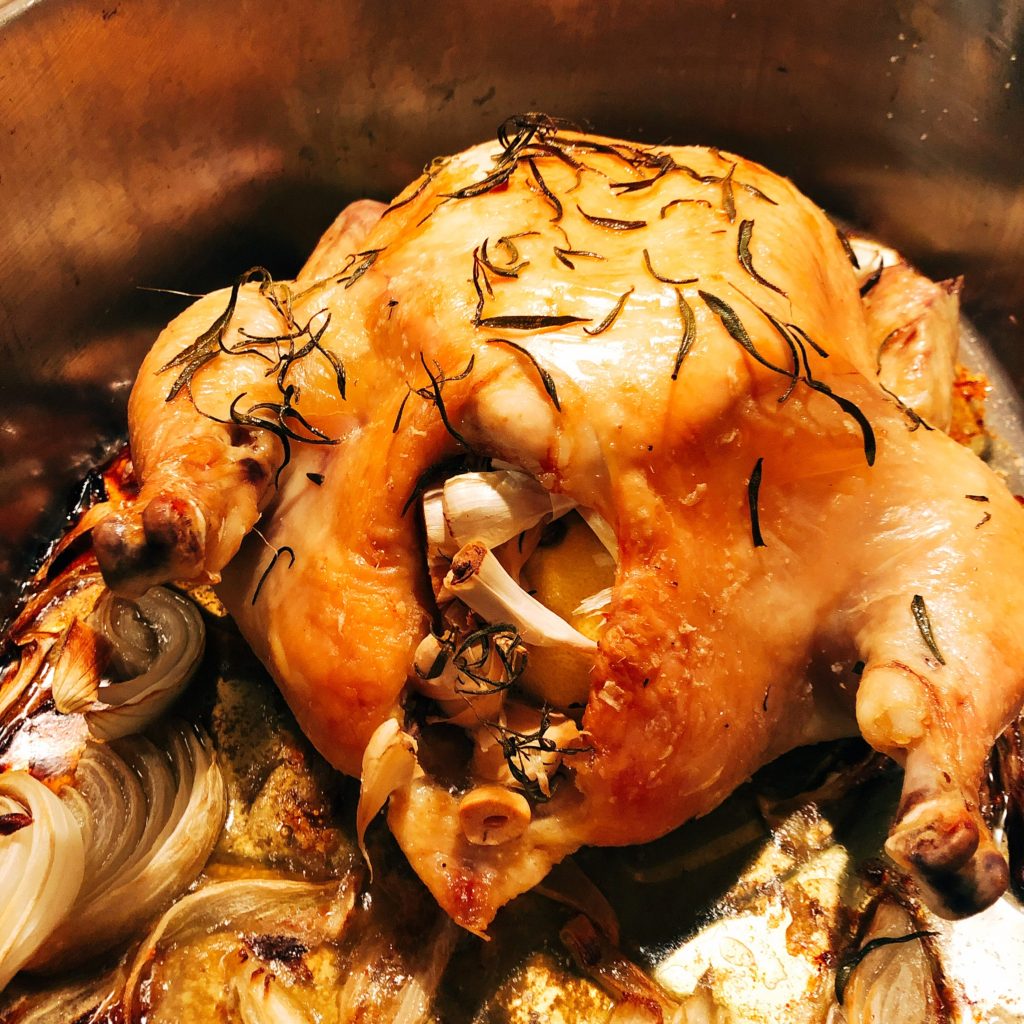 whole roast chicken