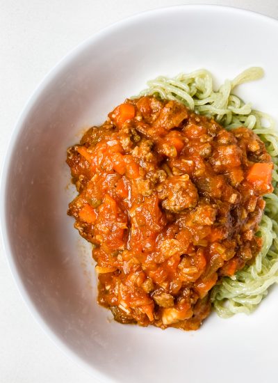 grass fed beef bolognese
